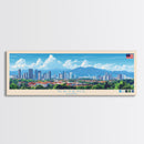 Kajang, Malaysia Panoramic Travel Poster Canvas Print, Kajang, Malaysia Painting, Malaysia Art, Kajang Panoramic Travel Art, Travel Painting
