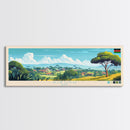 Kikuyu, Kenya Panoramic Travel Poster Canvas Print, Kikuyu, Kenya Painting, Kenya Art, Kikuyu Travel Art, Guest Room Painting