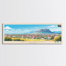 Krugersdorp, South Africa Panoramic Travel Poster Canvas Print, Krugersdorp, South Africa Painting, South Africa Art, Krugersdorp Panoramic Travel Art, Travel Painting