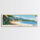 La Libertad, Ecuador Travel Poster Panoramic Canvas Print, La Libertad, Ecuador Painting, Ecuador Art, La Libertad Travel Art, Guest Room Painting