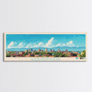 Lubumbashi, Congo Panoramic Travel Poster Canvas Print, Lubumbashi, Congo Painting, Congo Art, Lubumbashi Travel Art, Guest Room Painting