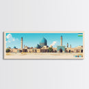 Namangan, Uzbekistan Travel Poster Panoramic Canvas Print, Namangan, Uzbekistan Painting, Uzbekistan Art, Namangan Travel Art, Guest Room Painting