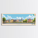 Navan, Ireland Travel Poster Panoramic Canvas Print, Navan, Ireland Painting, Ireland Art, Navan Travel Art, Guest Room Painting