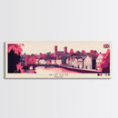 Ripon, England Panoramic Travel Poster Canvas Print, Ripon, England Painting, England Art, Ripon Panoramic Travel Art, Travel Painting