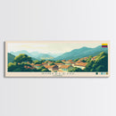Sincelejo, Colombia Panoramic Travel Poster Canvas Print, Sincelejo, Colombia Painting, Colombia Art, Sincelejo Travel Art, Living Room Painting