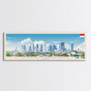 South Tangerang, Indonesia Panoramic Travel Poster Canvas Print, South Tangerang, Indonesia Painting, Indonesia Art, South Tangerang Travel Art, Guest Room Painting