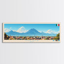 Panoramic Travel Poster Toluca, Mexico Canvas Print, Toluca, Mexico Painting, Mexico Art, Toluca Travel Art, Guest Room Painting