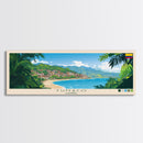 Tumaco, Colombia Panoramic Travel Poster Canvas Print, Tumaco, Colombia Painting, Colombia Art, Tumaco Panoramic Travel Art, Travel Painting