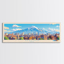 Yerevan, Armenia Panoramic Travel Poster Canvas Print, Yerevan, Armenia Painting, Armenia Art, Yerevan Travel Art, Guest Room Painting