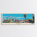 Arica, Chile Panoramic Canvas Print, Arica, Chile Painting, Chile Art, Arica Travel Poster, Travel Art, Guest Room Painting
