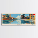 Bekasi, Indonesia Panoramic Canvas Print, Bekasi, Indonesia Painting, Indonesia Art, Bekasi Travel Poster, Travel Art, Guest Room Painting