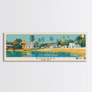 Bouake, Ivory Coast Panoramic Canvas Print, Bouake, Ivory Coast Painting, Ivory Coast Art, Bouake Travel Poster, Travel Art, Guest Room Painting