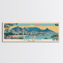 Cape Town, South Africa Panoramic Canvas Print, Cape Town, South Africa Painting, South Africa Art, Cape Town Travel Poster, Travel Art, Housewarming Gift