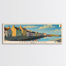 Carrickfergus, Ireland Panoramic Canvas Print, Carrickfergus, Ireland Painting, Ireland Art, Carrickfergus Travel Poster, Travel Art, Living Room Painting