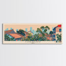 Chengdu, China Panoramic Canvas Print, Chengdu, China Painting, China Art, Chengdu Travel Poster, Travel Art, Vacation Gift