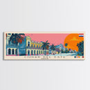Ciudad del Este, Paraguay Panoramic Canvas Print, Ciudad del Este, Paraguay Painting, Paraguay Art, Ciudad del Este Travel Poster, Travel Art, Guest Room Painting
