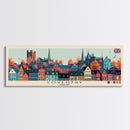 Coventry, England Panoramic Canvas Print, Coventry, England Painting, England Art, Coventry Travel Poster, Travel Art, Living Room Painting