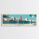 Curitiba, Brazil Panoramic Canvas Print, Curitiba, Brazil Painting, Brazil Art, Curitiba Travel Poster, Travel Art, Guest Room Painting