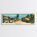 Daloa, Ivory Coast Panoramic Canvas Print, Daloa, Ivory Coast Painting, Ivory Coast Art, Daloa Travel Poster, Travel Art, Living Room Painting