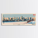 Edmonton, Canada Panoramic Canvas Print, Edmonton, Canada Painting, Canada Art, Edmonton Travel Poster, Travel Art, Living Room Painting