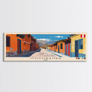 Moyobamba, Peru Panoramic Canvas Print, Moyobamba, Peru Painting, Peru Art, Moyobamba Travel Poster, Travel Art, Guest Room Painting