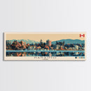 Nanaimo, Canada Panoramic Canvas Print, Nanaimo, Canada Painting, Canada Art, Nanaimo Travel Poster, Travel Art, Living Room Painting