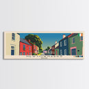 Newtownards, Ireland Panoramic Canvas Print, Newtownards, Ireland Painting, Ireland Art, Newtownards Travel Poster, Travel Art, Vacation Gift