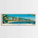 Santa Marta, Colombia Panoramic Canvas Print, Santa Marta, Colombia Painting, Colombia Art, Santa Marta Travel Poster, Travel Art, Guest Room Painting