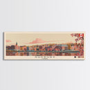 Sudbury, Canada Panoramic Canvas Print, Sudbury, Canada Painting, Canada Art, Sudbury Travel Poster, Travel Art, Guest Room Painting