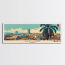 Yaounde, Cameroon Panoramic Canvas Print, Yaounde, Cameroon Painting, Cameroon Art, Yaounde Travel Poster, Travel Art, Guest Room Painting