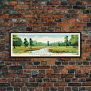 Cuyahoga Valley National Park, Panoramic Ohio Travel Art, National Park Print, Minimalist Travel Art, Midcentury Modern Style Landscape