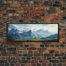 Panoramic of the Caucasus Mountains, Extra Large Wall Art, Panoramic Wall Art, Panoramic Print, Landscape Photography, Landscape Print