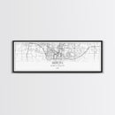 Panoramic Akron City Map, Ohio Art, Map Print, Minimalist Wall Art, Canvas Art, Housewarming Gift, Street Map Art, Closing Gift