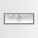 Panoramic Atlanta City Map, Georgia Art, Map Print, Minimalist Wall Art, Canvas Art, Housewarming Gift, Street Map Art, Closing Gift