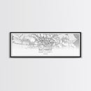 Panoramic Bucharest City Map, Romania Art, Map Print, Minimalist Wall Art, Canvas Art, Housewarming Gift, Street Map Art, Closing Gift