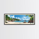 Anse Cocos, Seychelles Panoramic Beach Print, Vacation Gift, Seychelles Wall Art, Beach Painting, Beach Decor, Beach Painting