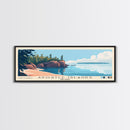 Apostle Islands, Wisconsin Panoramic Beach Print, Vacation Gift, Wisconsin Wall Art, Beach Painting, Beach Decor, Beach Painting