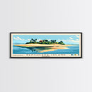 Benguerra Island, Mozambique Panoramic Print, Vacation Gift, Mozambique Wall Art, Beach Painting, Beach Decor, Large Wall Art, Wood Frame Art