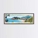Cabrera, Spain Panoramic Beach Print, Vacation Gift, Spain Wall Art, Beach Painting, Beach Decor, Beach Painting