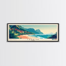 Caraíva, Brazil Panoramic Print, Vacation Gift, Brazil Wall Art, Beach Painting, Beach Decor, Large Wall Art, Wood Frame Art