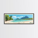 Flic en Flac, Mauritius Panoramic Print, Vacation Gift, Mauritius Wall Art, Vacation Wall Art, Vacatation Memories, Beach Decor, Beach Or Lakehouse Art