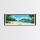 Gorgona Island, Colombia Panoramic Beach Print, Vacation Gift, Colombia Wall Art, Beach Painting, Beach Decor, Beach Painting