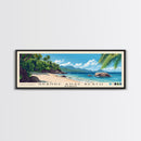 Grande Anse Beach, Seychelles Panoramic Beach Print, Vacation Gift, Seychelles Wall Art, Beach Painting, Beach Decor, Beach Painting
