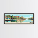 Hoi An, Vietnam Panoramic Beach Print, Vacation Gift, Vietnam Wall Art, Framed Canvas Print, Framed Beach Painting