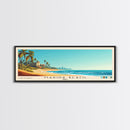 Marina Beach, India Panoramic Print, Vacation Gift, India Wall Art, Beach Painting, Beach Decor, Large Wall Art, Wood Frame Art