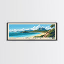 Nosy Iranja, Madagascar Panoramic Beach Print, Vacation Gift, Madagascar Wall Art, Framed Canvas Print, Framed Beach Painting