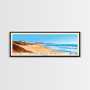Oualidia Beach, Morocco Panoramic Beach Print, Vacation Gift, Morocco Wall Art, Framed Canvas Print, Framed Beach Painting