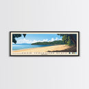 Pasir Tengkorak Beach, Malasyia Panoramic Print, Vacation Gift, Malasyia Wall Art, Beach Painting, Beach Decor, Large Wall Art, Wood Frame Art