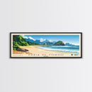 Praia de Forno, Brazil Panoramic Print, Vacation Gift, Brazil Wall Art, Beach Painting, Beach Decor, Large Wall Art, Wood Frame Art