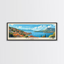 Saharun, Croatia Panoramic Print, Vacation Gift, Croatia Wall Art, Beach Painting, Beach Decor, Beach Or Lakehouse Art